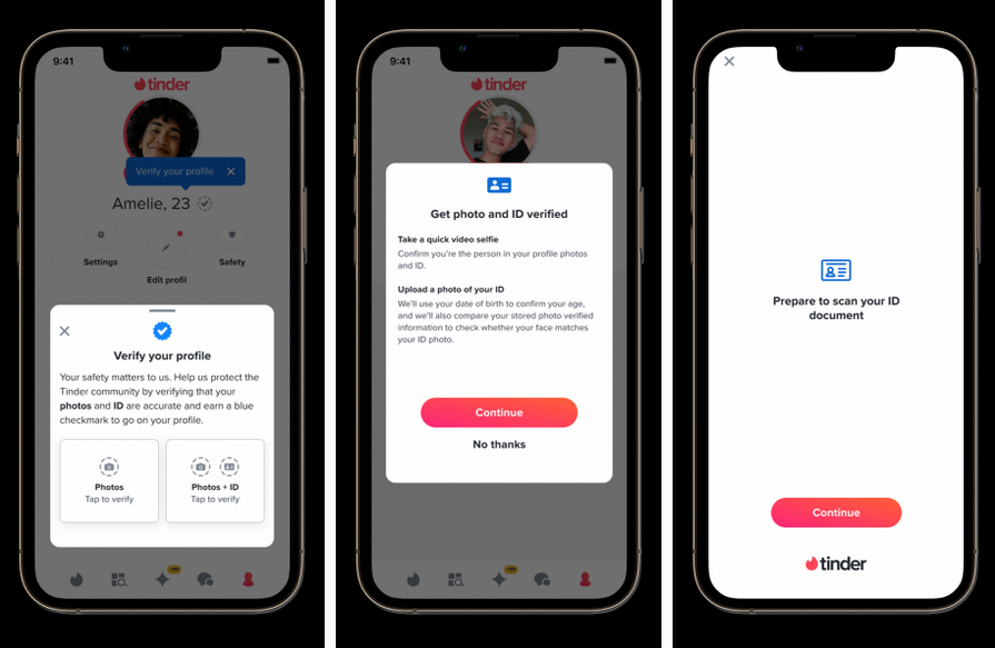 Tinder's new ID Verification feature